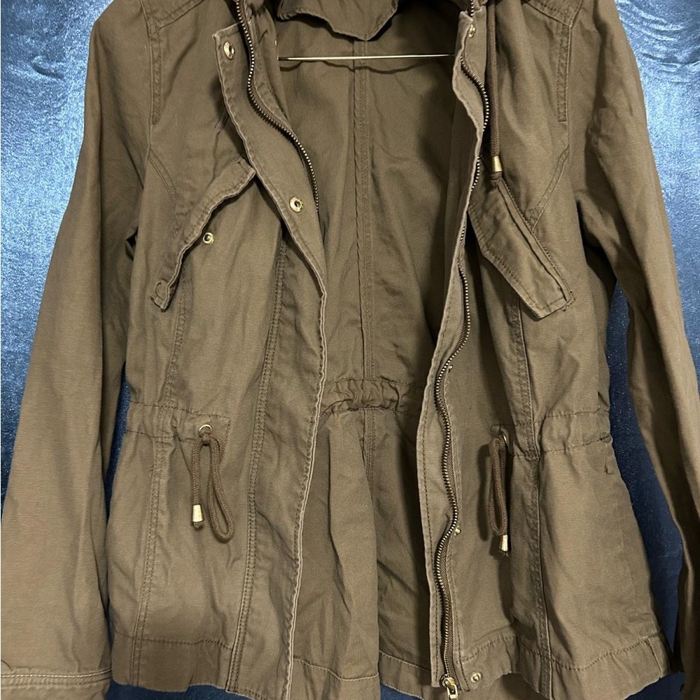Women's Brown Utility Jacket - Picture 2 of 3